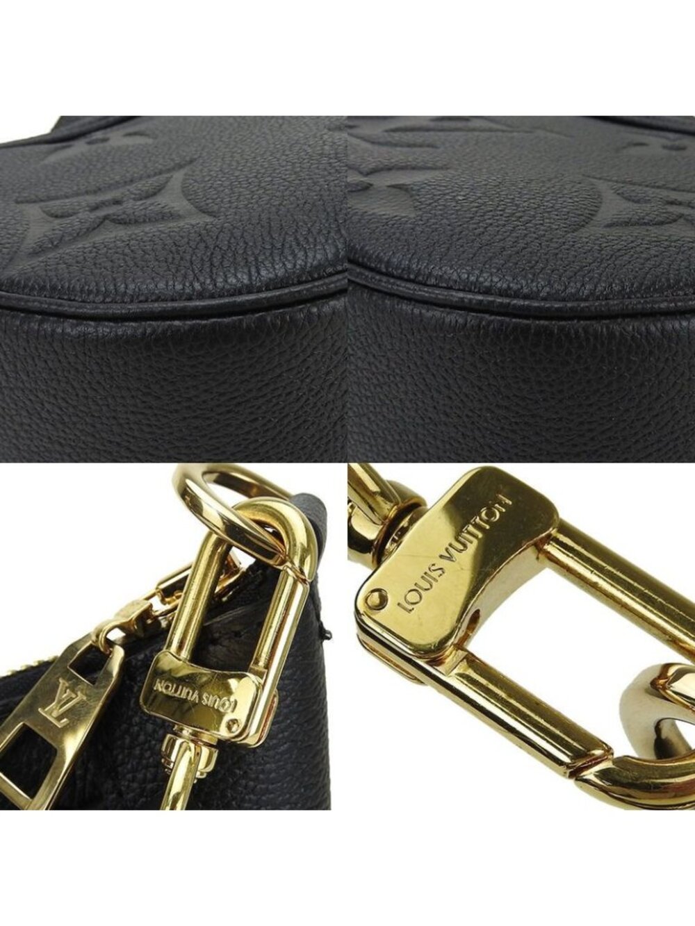 Louis Vuitton Bagatelle NM Monogram Empreinte Black Noir Crossbody - Picture 5 of 9